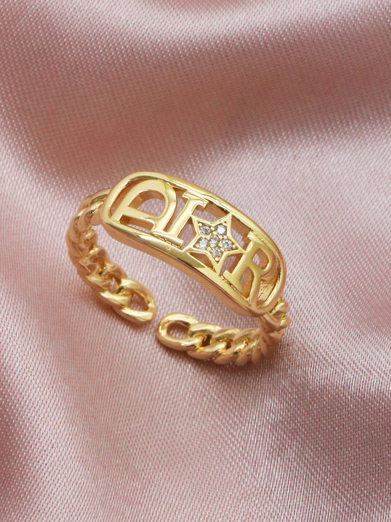 1 шт. роскошное кольцо с прорезями в форме звезды из циркония с полуоткрытой формой для взрослых пары для женщин и мужчин