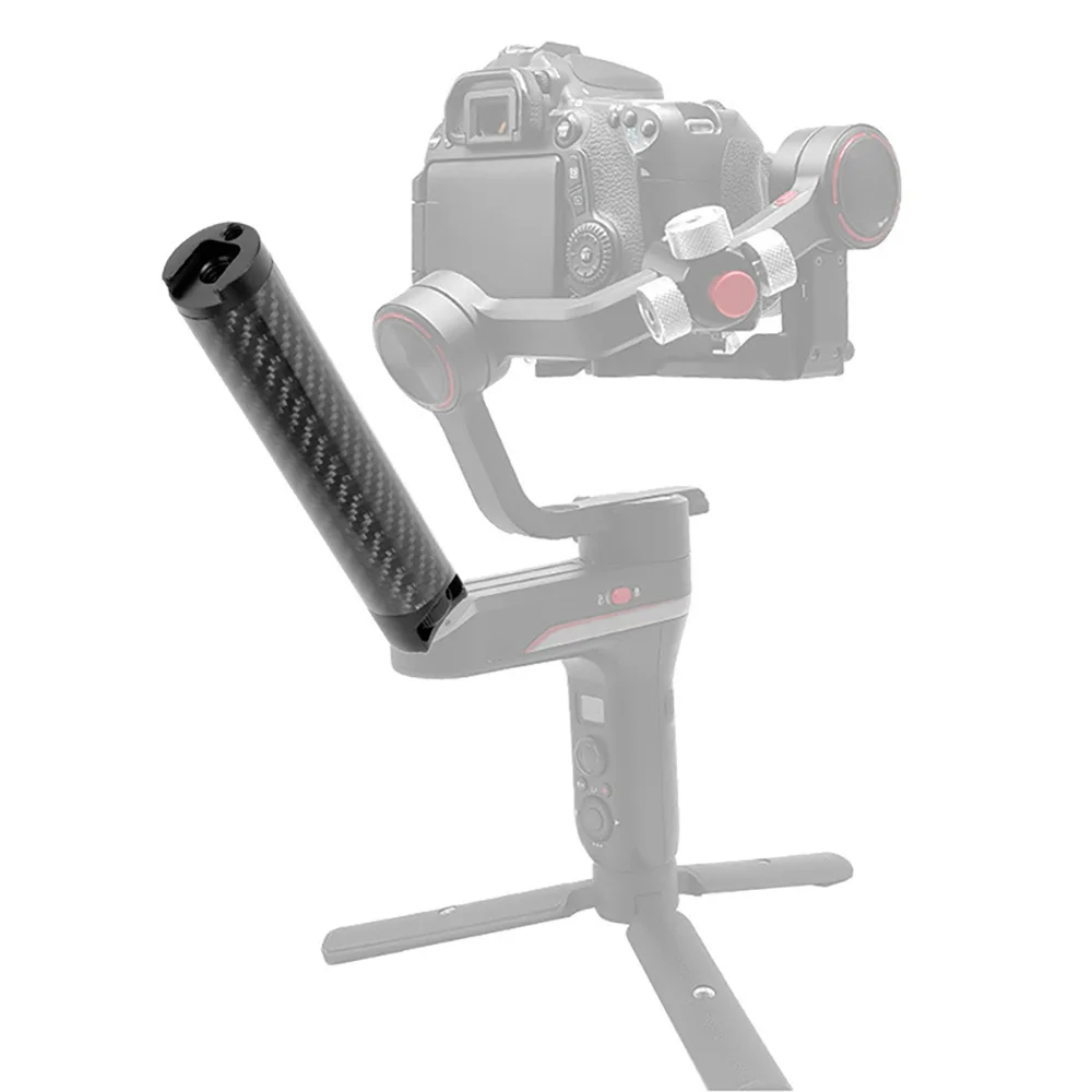 Carbon Fiber Handle Gimbal Grip Cold Shoe Mount Adapter for Zhiyun WEEBILL S LAB Stabilizer for Monitor Microphone camera gimbal stabilizer
