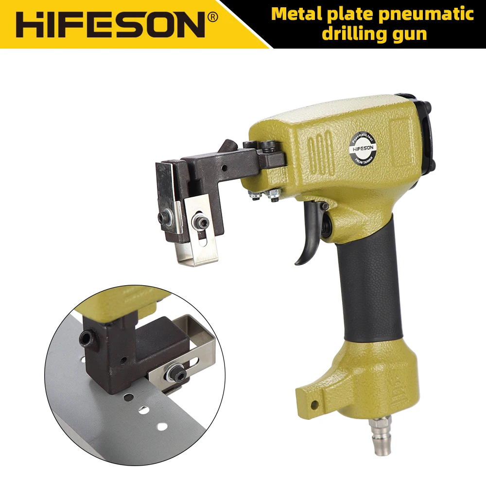 HIFESON-Pistolet de poinçonnage GROPneutravaillait c en acier inoxydable, poinçon de tôle de fer Shoous, publicité en métal léger, diamètre 3.2-6mm, DK10