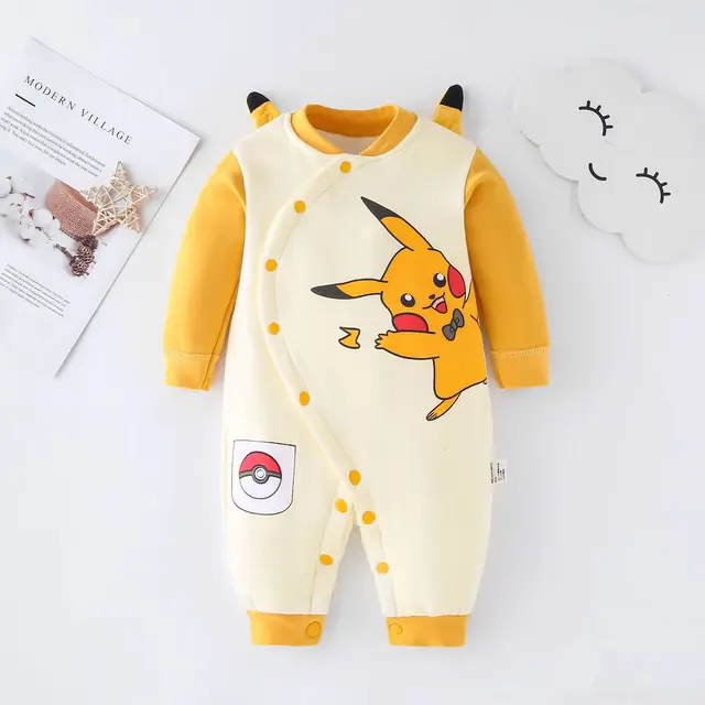 Pijama Traje Pikachu Bebe Pijama Enterizo Pikachu Enterizo Pijama