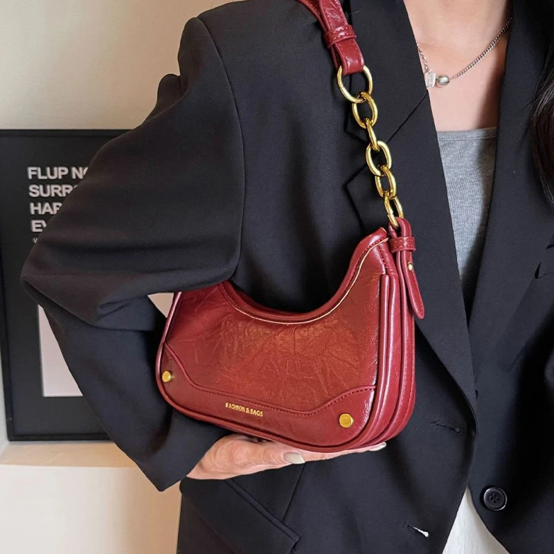

Women'S Crossbody Bag 2023 Luxury Handbag Underarm Shoulder Bags French Niche Clutch Small Bag And Purse Party Messenger Bag