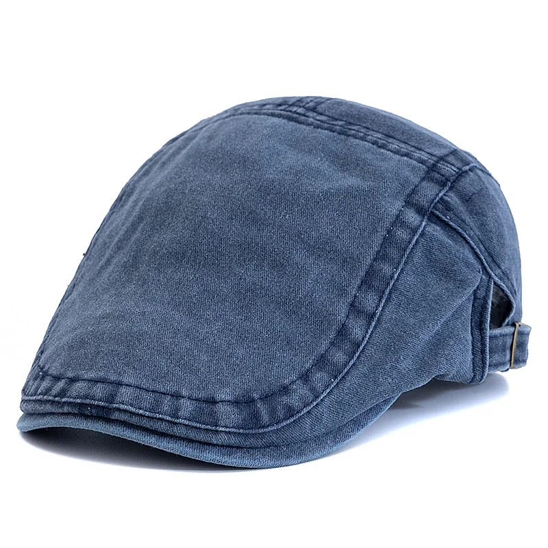 Heißer Verkauf Unisex Sommer Outdoor Flachen Hut Sport Baumwolle Baskenmütze Kappen Einfarbig Casual Schirmmützen Stilvolle Casual Sonnenhüte – Detail 11