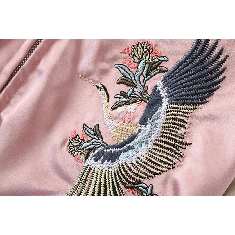 L]Brand New Reversible Sukajan Jacket – Koi Sakura / Dragon Skull – R – BIREI JAPAN
