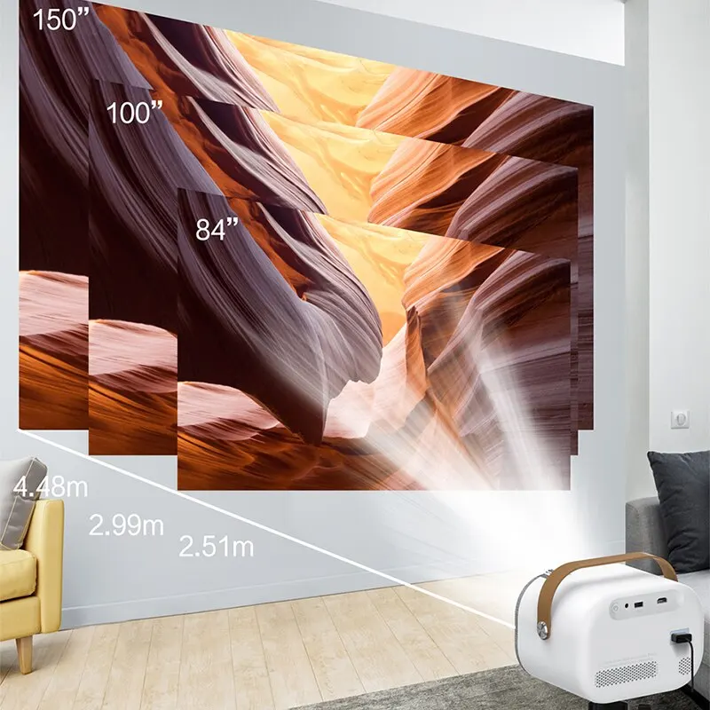 Global TFlag Q1 Projector Portable Mini Full HD 1080P 4K Smart Android 9.0 Wifi LCD Video Home Theater Projector 2+32G