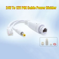 POE Splitter Outdoor Waterproof 24V To 12V Power Supply Module POE Cable Kit