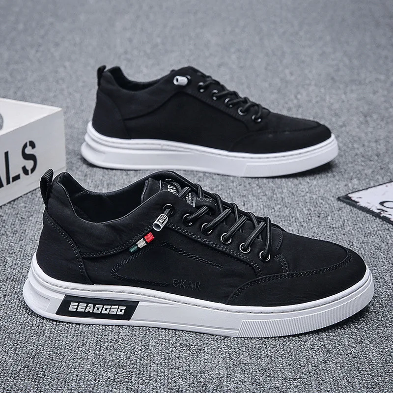 Casual Shoes for Men Ice Silk Canvas Shoes Men's Vulcanized Shoes Comfortable Lightweight Quality Sneakers Men Tenis Brand Flats 2