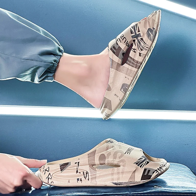 Slip-Hausschuhe für Herren, rutschfest, mit dicker Sohle, weiche Schaumstoff-Slipper, bequeme Slipper für drinnen und draußen_voghion.com