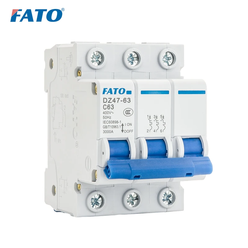 

Мини-выключатель FATO NE MCB AC 3P, 230-415 В, 4,5/6 ка
