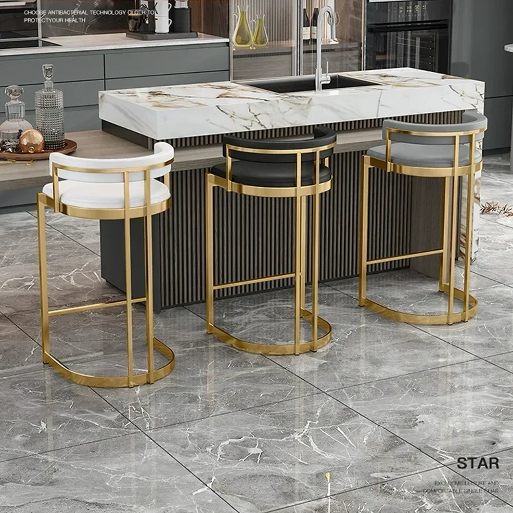Modern Fabric Folding China High Counter Stool Stainless Bar Chair Bar Stools