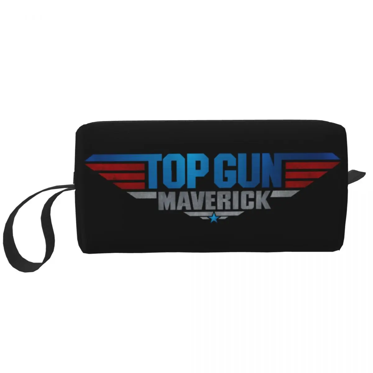 

Custom Hot Film Top Gun Maverick Toiletry Bag Women Makeup Cosmetic Organizer Ladies Beauty Storage Dopp Kit Case