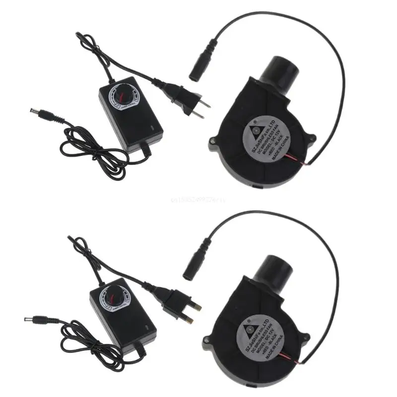 

UK/EU Plug Powered Outdoor Cooking BBQ Fan Charcoal Blower Portable Barbeque Fan