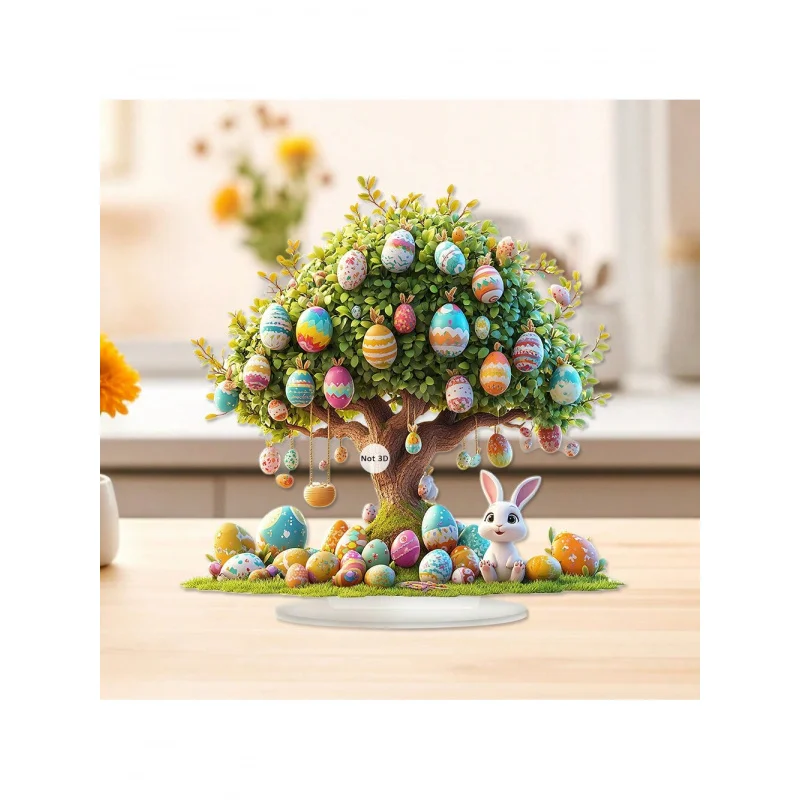 Easter Egg Tree and Rabbit Decorations -2D Acrylic, Rabbit Party