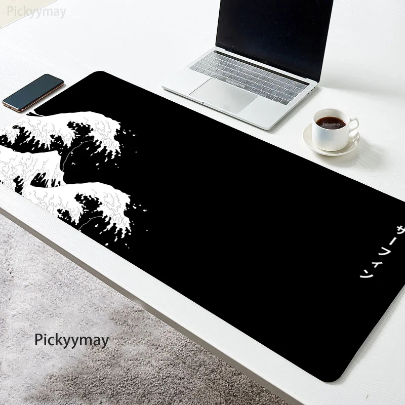 Japanese Great Wave Off Large Mousepad Gamer PC Gaming XL Mouse Pad Computer Keyboard Laptop Mousepad Mause Art Office Desk Mat mouse pad gaming mousepad computer desk mat