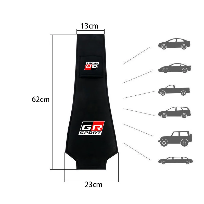 자동차 머리 받침 보호대 케이스 자동차 머리 받침 커버 Toyota GR Sport Gazoo Racing Yaris 86 Corolla Hilux Supra C-HR 액세서리