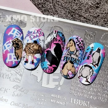 XMQ NAIL ART STAMPING PLATES COOL TEMPLATES 1