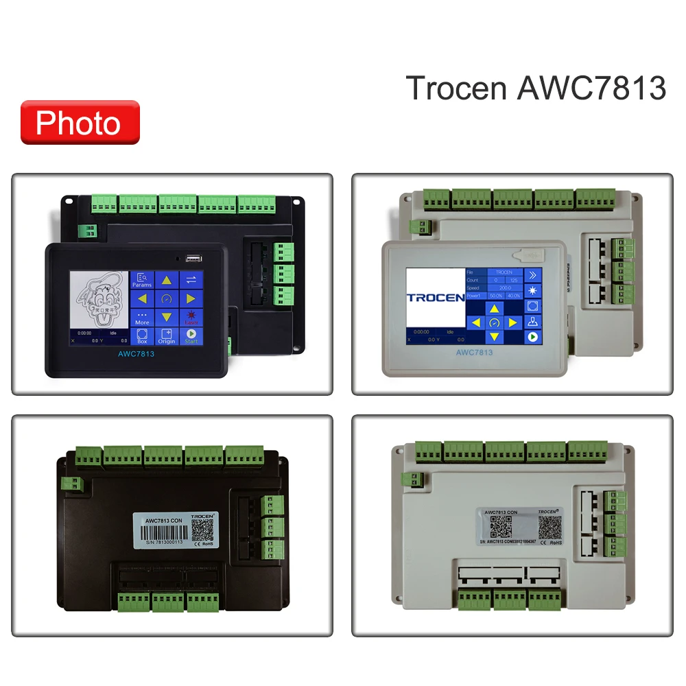 Hunst-CNC Control Motherboard System for Laser Cutting Machine Controller Board Trocen CO2 AWC7813 AWC708S