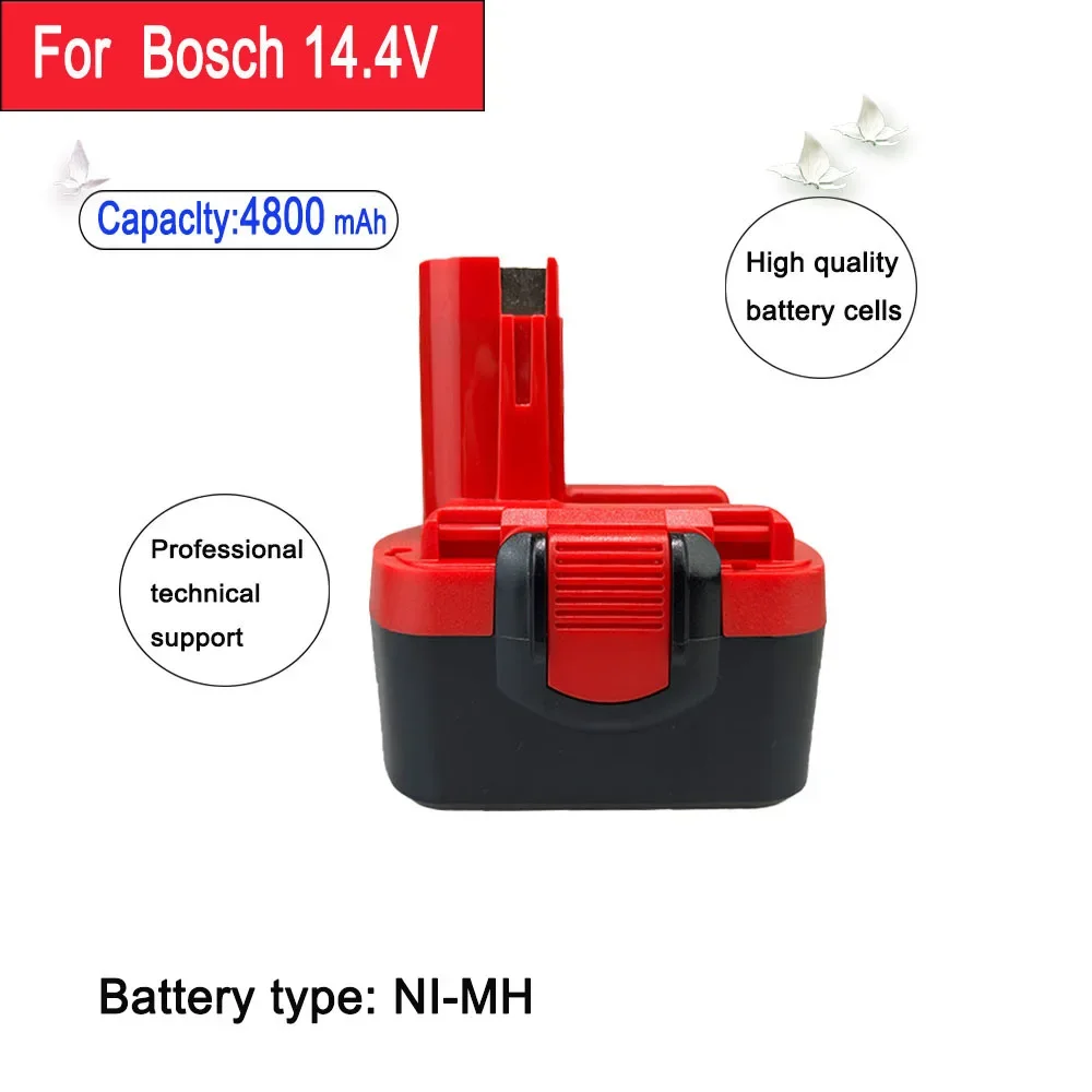 

14.4V 4800mAh NI-MH Rechargeable Battery Suitable For Bosch Power Tool Battery Replacement
