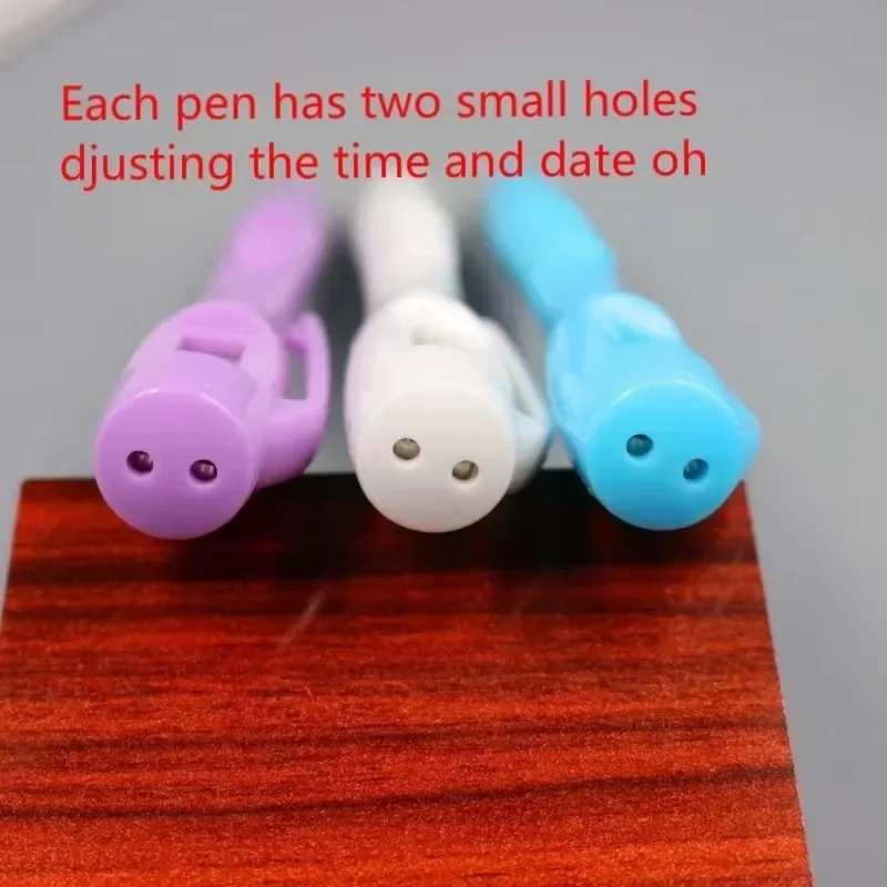 1 Pcs Creative Electronic Watch Ball For Office Clock Test School Students Supplies Blue Ballpoint Stationery Pens For Writing