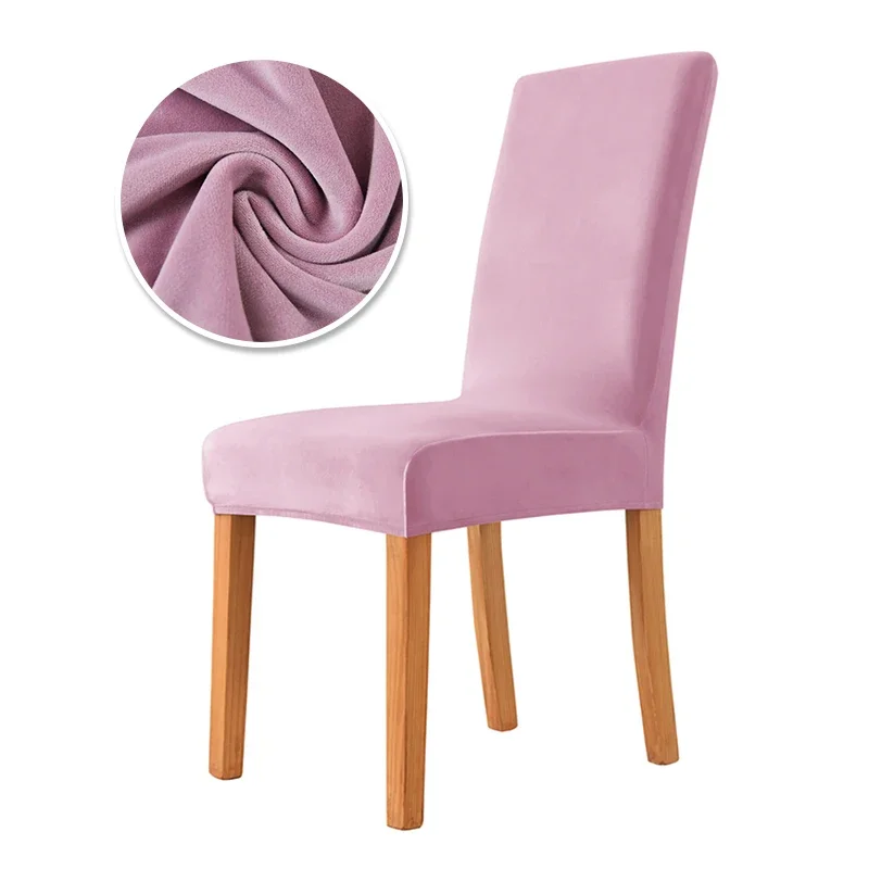 Velvet Stretch Chair Cover Big Elastic Seat Chair Covers Office Chair Slipcovers for Restaurant Banquet Hotel Home Decoration