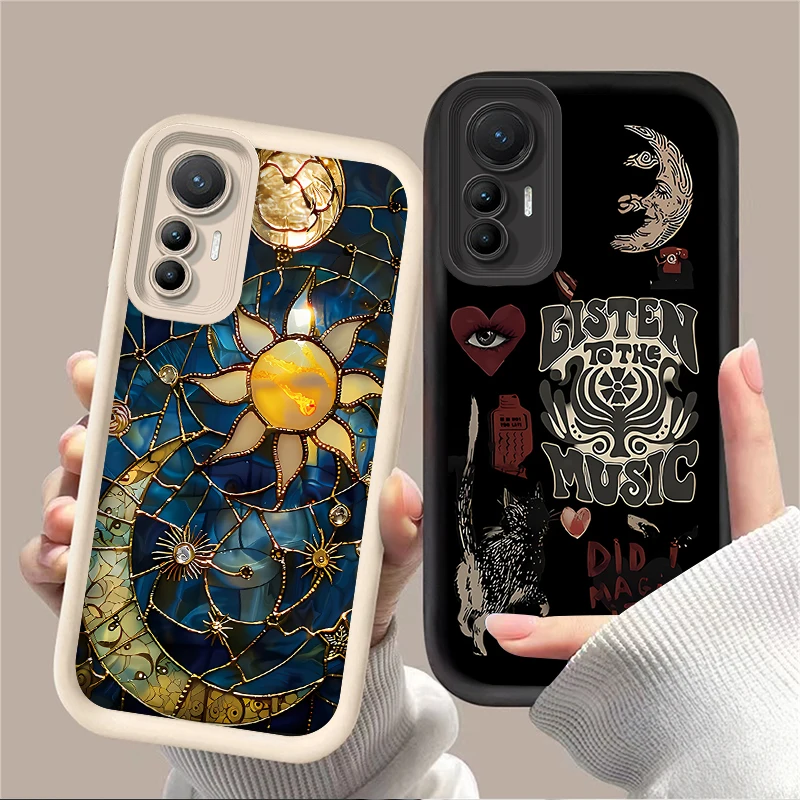 Aesthetic Sun & Moon Design TPU Phone Case
