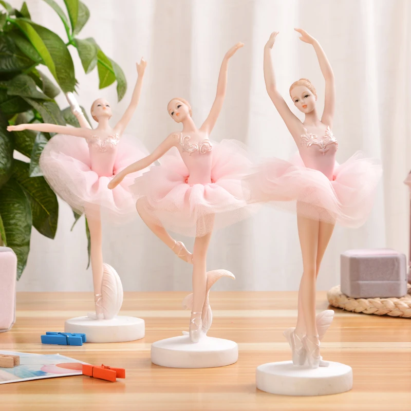 

Simple Modern Ballet Dancing Girl Resin Ornaments Art Home Livingroom Sculpture Decoration Hotel Office Desktop Figurines Crafts