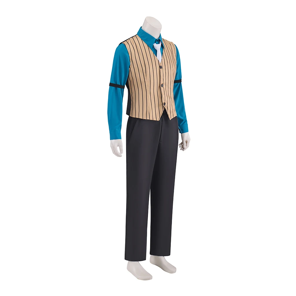 Ace Attorney Godot Prosecutor Cosplay Mask & Costume for Men (Unofficial)