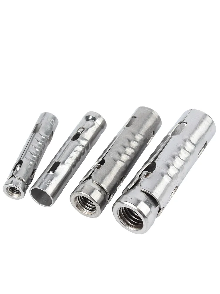 Description Picture 4 of itemM6 M8 M10 M12 304 Stainless Steel SUS Fish Scale Tube Three-piece One-piece Gecko Internal Expansion Bolt Concrete Anchor Screw