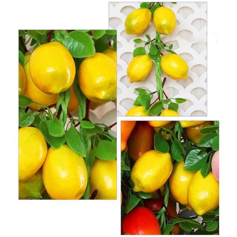 Simulation Artificial Fruit Lemon String Restaurant Hotel Home Garden Wedding Kitchen Decoration artificial fruits and vegetables