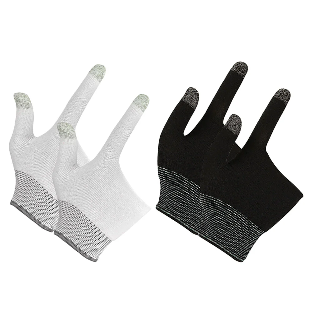 

2 Pairs of Gaming Finger Gloves Reusable Gaming Gloves Mobile Gaming Gloves
