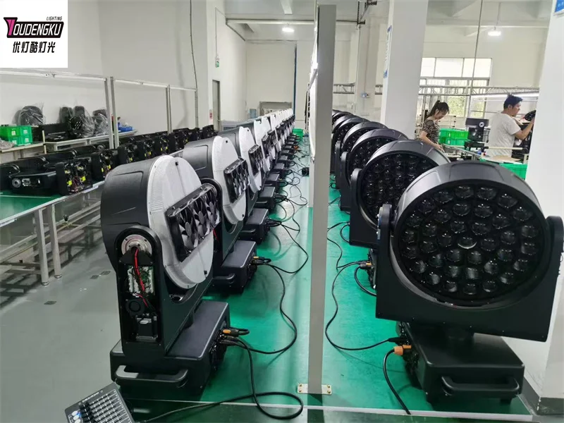 4 pieces Outdoor bee eyes LED Beam & Wash Fixture 37*40w led zoom moving head be