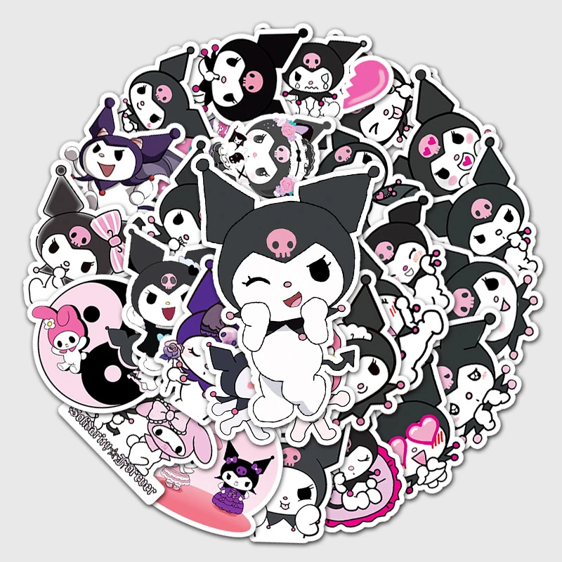 

Наклейки Sanrio Мультяшные Kuromi, 10/50/100 шт.