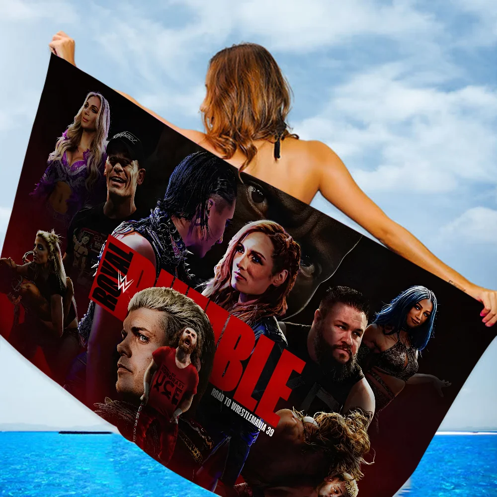WWE Rug Wrestling star ART Towel Microfiber Beach Towel Absorbent Quick dry Soft Yoga Swimming Resort Mountain Climbing Towel 2