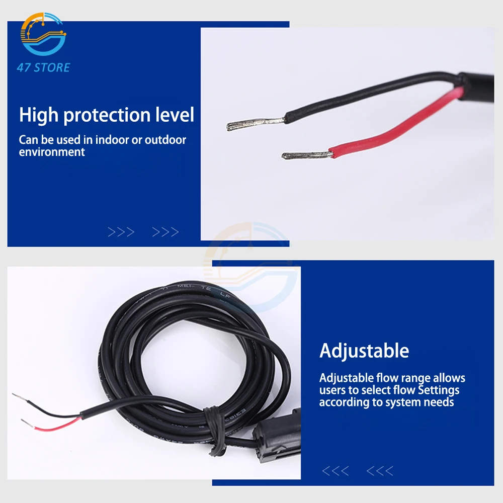 FS-11 Water Paddle Flow Switch Thread Connecting Flow Sensor 1L/min Flowmete for Heat Pump Water Heater Air Conditioner Durable
