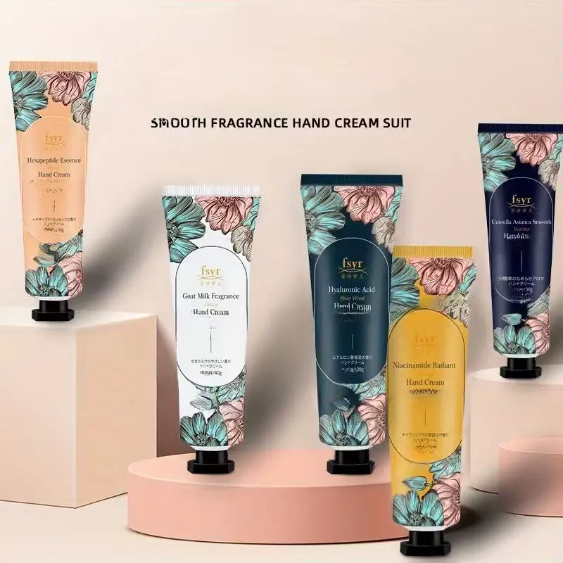 5PCS Fragrant Hand Cream Gift Box Moisturize Hands Makeup Water Gift Set Christmas Valentine's