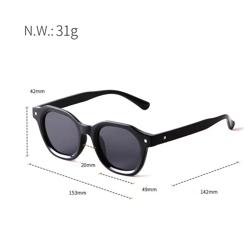 2022 Sunglasses Women Vintage Round Frame Ins Wind Net Red Street Shooting All-Match Sun Glasse Women UV400 Protection Eyewear 3