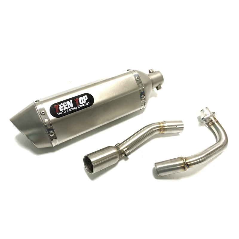 50cc Exhaust Motorcycle Muffer For Vespa 50CC Piaggio Sccoter Exhaust HPE Engine Muffler Silencer Moto Full Exhaust System Tube - Image 4