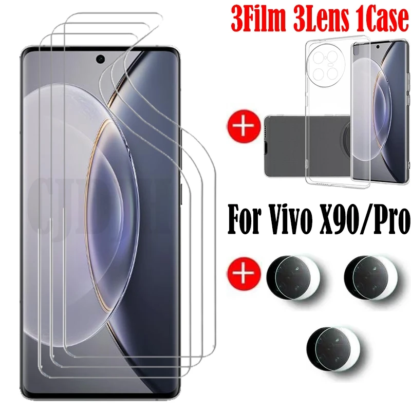 

Защитная Гидрогелевая пленка для экрана Vivo X90 Pro, мягкая фотопленка для Vivo X90, пленка для камеры Vivo X90 Pro Чехол, не стекло
