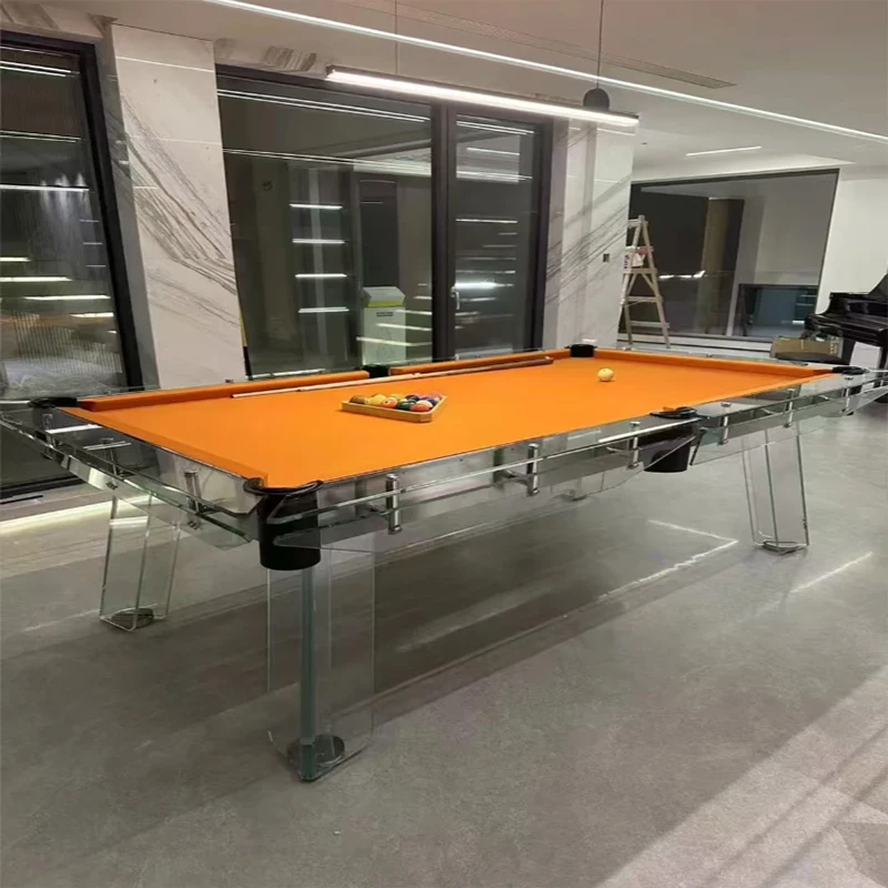 Tavolo da Biliardo in Cristallo e Vetro alla Moda 2026, Stile Moderno, 7ft, 8ft, 9ft - immagine 4