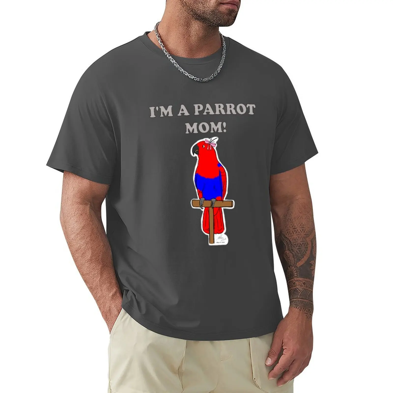 

I'm a Parrot Mom! - Eclectus Female T-shirt cute clothes boys whites funnys animal prinfor boys mens workout shirts