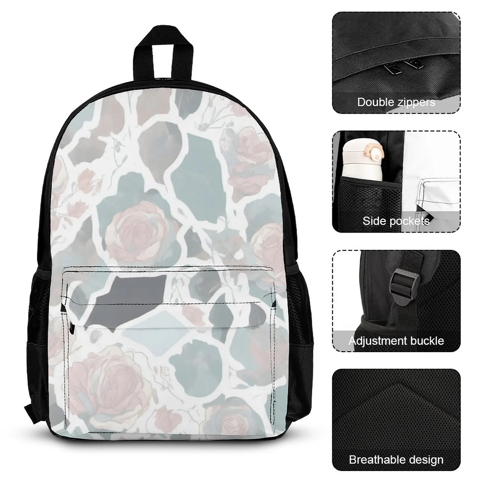 3 Pcs/Set School Bag for Girls Children Backpack Lunch Bags for Girls  With Pencil Case Fashion Adjustable Strap