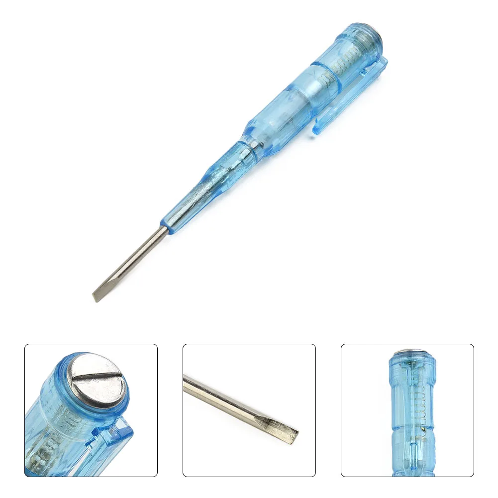 

Test Pen Voltage Tester Voltage Tester 45#Steel Blue Car Decoration Electric Tester Electric Tool For: Property