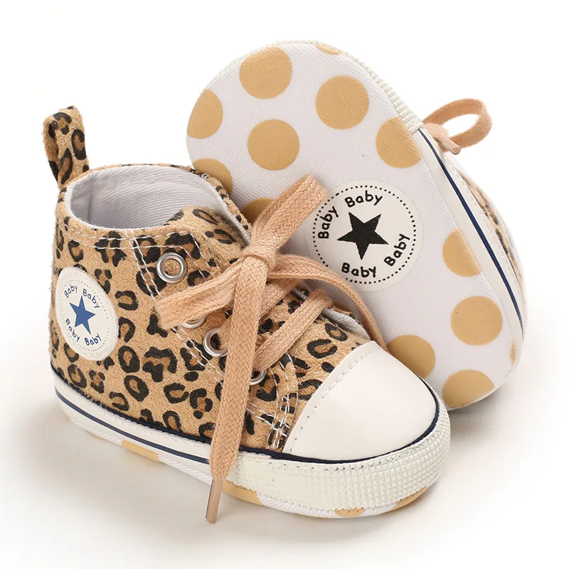 Leopard Print Baby First Walkers 3