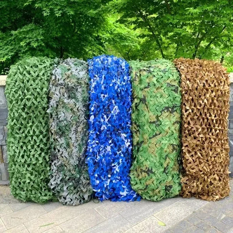 Camouflage Netting Hunting Military Camouflage Nets Woodland Army Training Camo Netting Car Covers Tent Shade Camping Sun Shelter 1.5x3m 2x10m