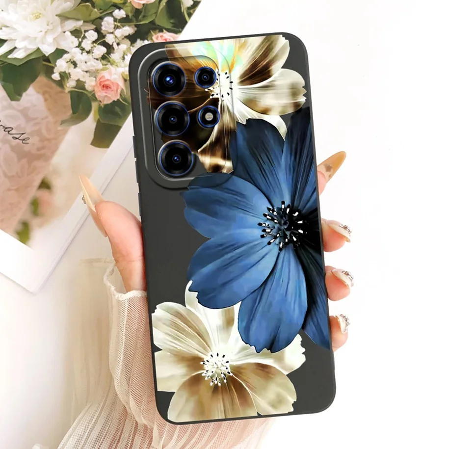 Floral Fashion Soft Silicone Bumper Phone Case in Pink