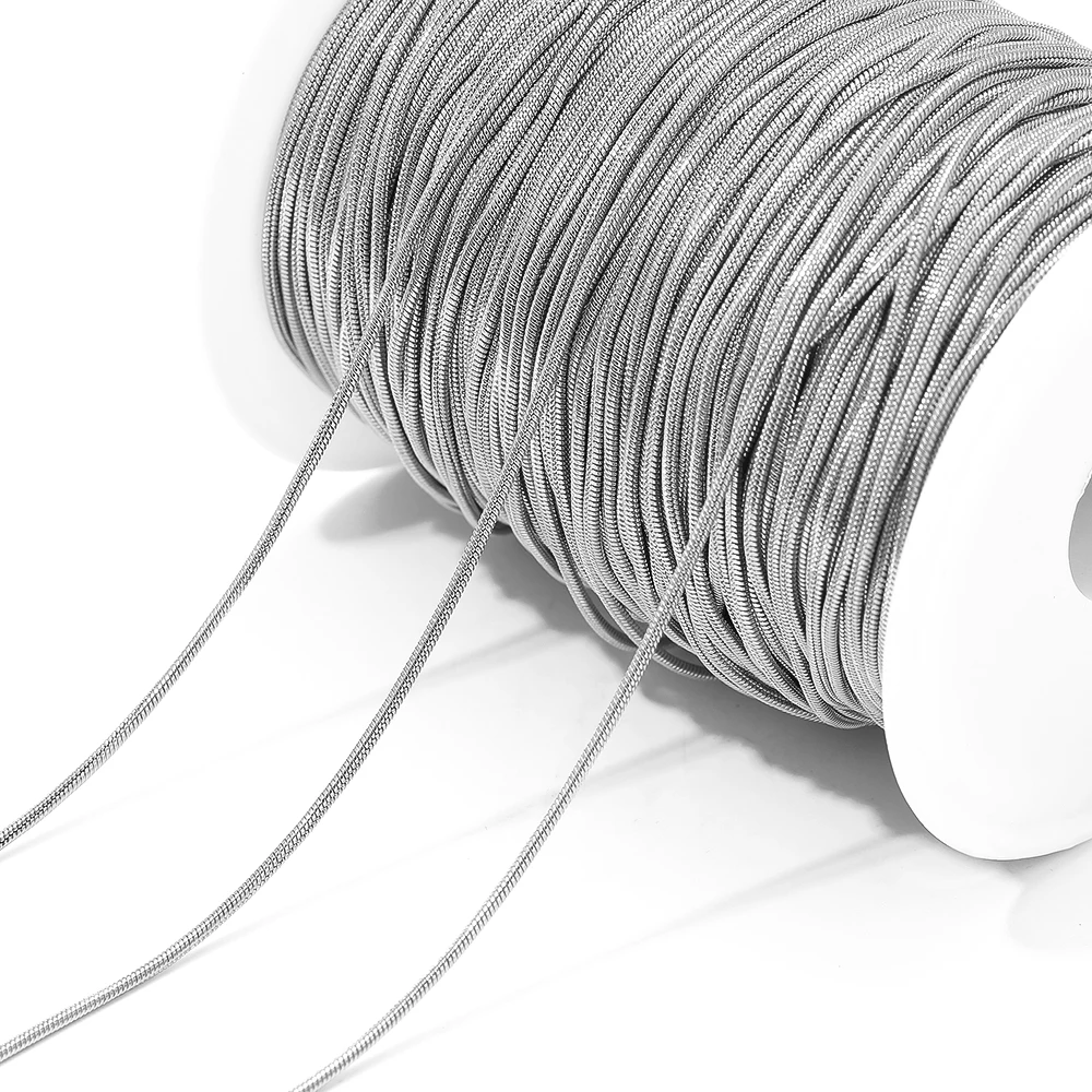 Catena A Serpente In Acciaio Inossidabile Beebeecraft | Rotolo Da 10 Metri 1,3 Mm Per Creare Collane E Bracciali Fai Da Te