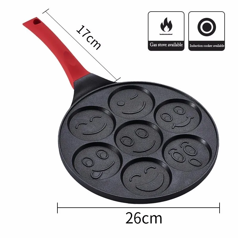 Animal Smiley Face Pancake Pan Fun Enjoy Mini Omelette Frying Pan with