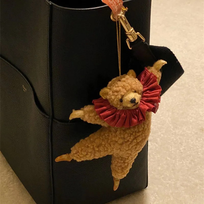 Cute Boston Ballet Bear Nutcracker Car Hanger Handmade Kawai Plush