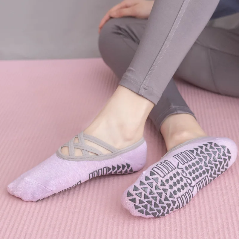 Yoga Pivot Barre Socks Cotton Silicone Non-slip Women High Quality Pilates  Grip No-Show Socks - AliExpress