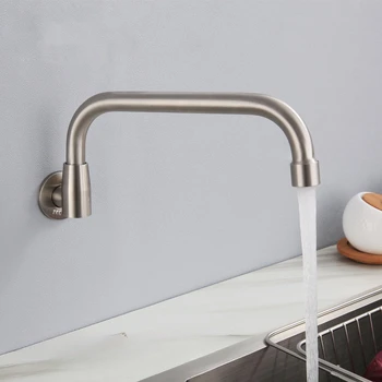 เตาครัว SUS304สแตนเลสก๊อกน้ำสำหรับห้องครัวโรงแรม-สวิตช์ประปากึ่งอัตโนมัติ-มังกรแกว่งพิเศษสำหรับพ่อครัว 2