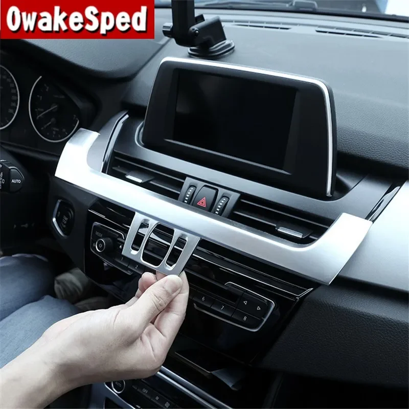 Accessori Per Auto Console Centrale Navigazione Presa D'Aria Centrale Ac Copertura Di Sfiato Trim Per Bmw Serie 2 Active Tourer F45 F46 2015-2018